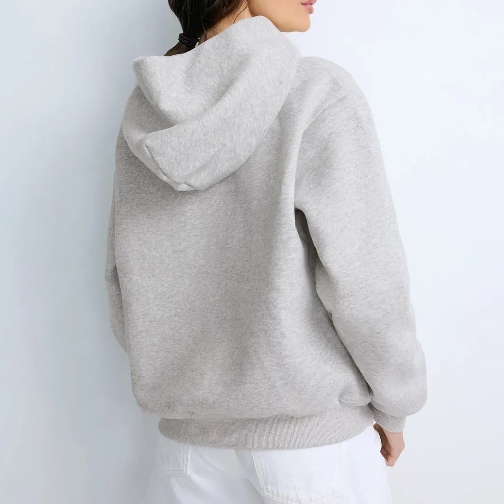 PARKE 100% AUTHENTIC Varsity Hoodie Sweatshirt- Grey/Navy- Size S/M - Picture 4 of 15
